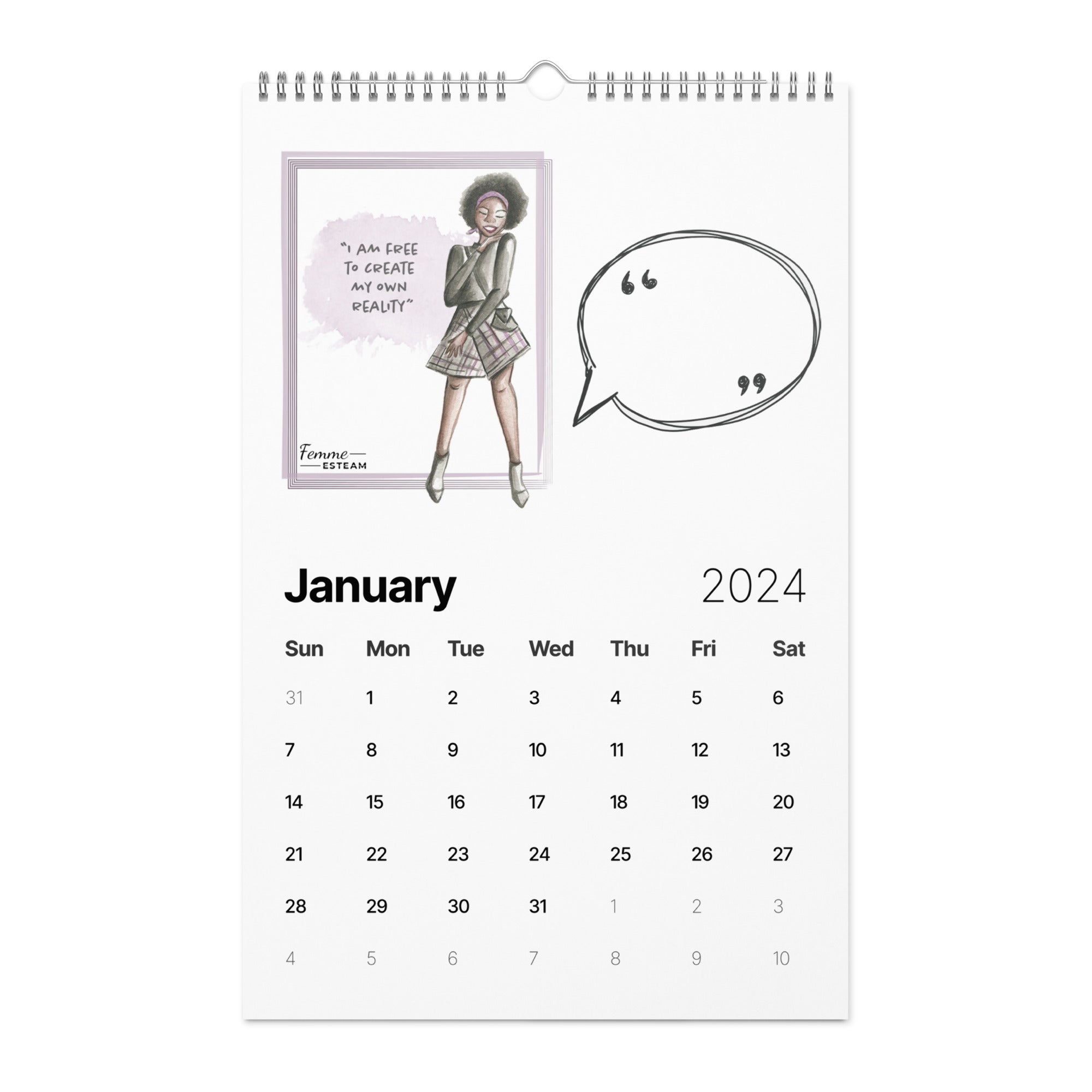 Wall calendar (2024)
