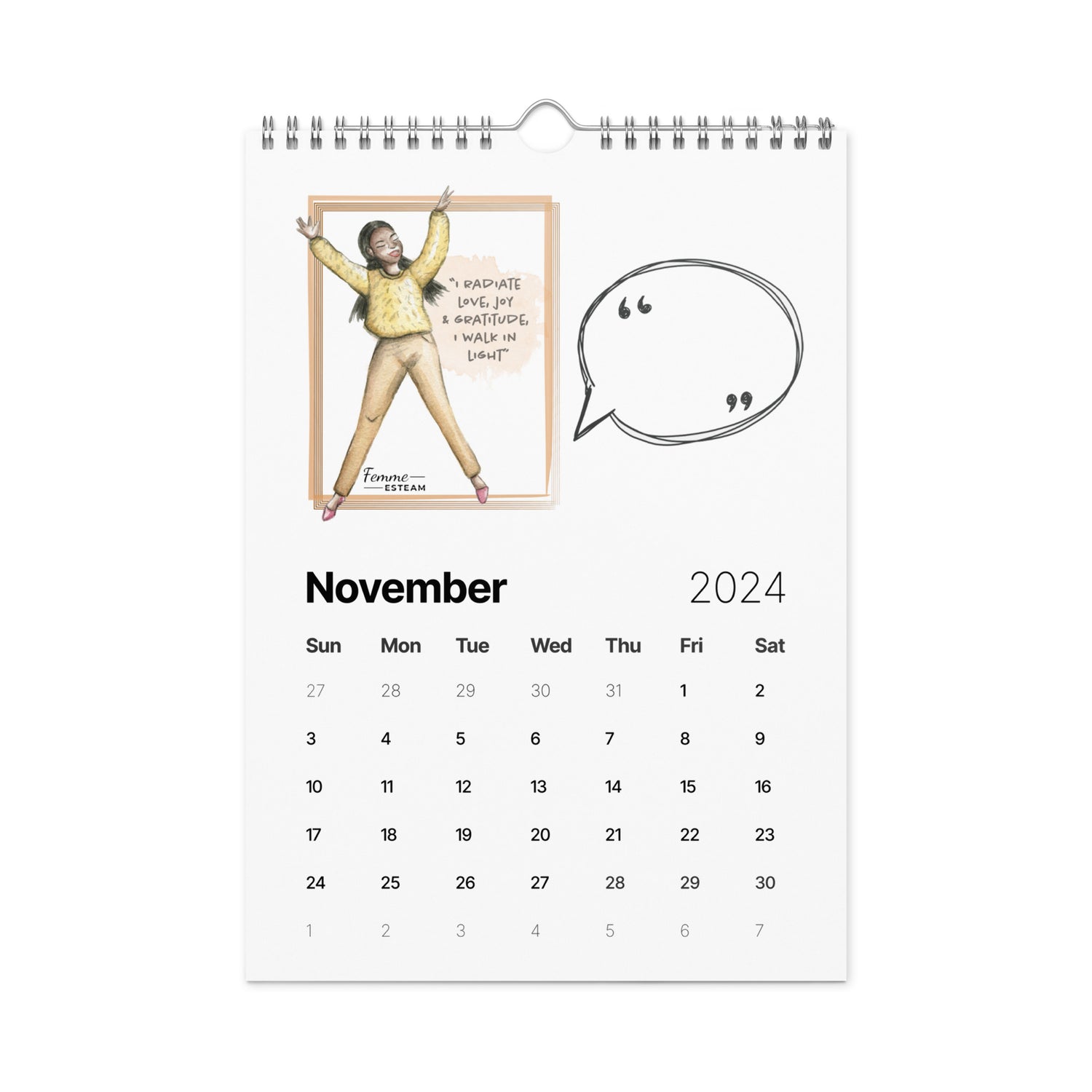 Wall calendar (2024)