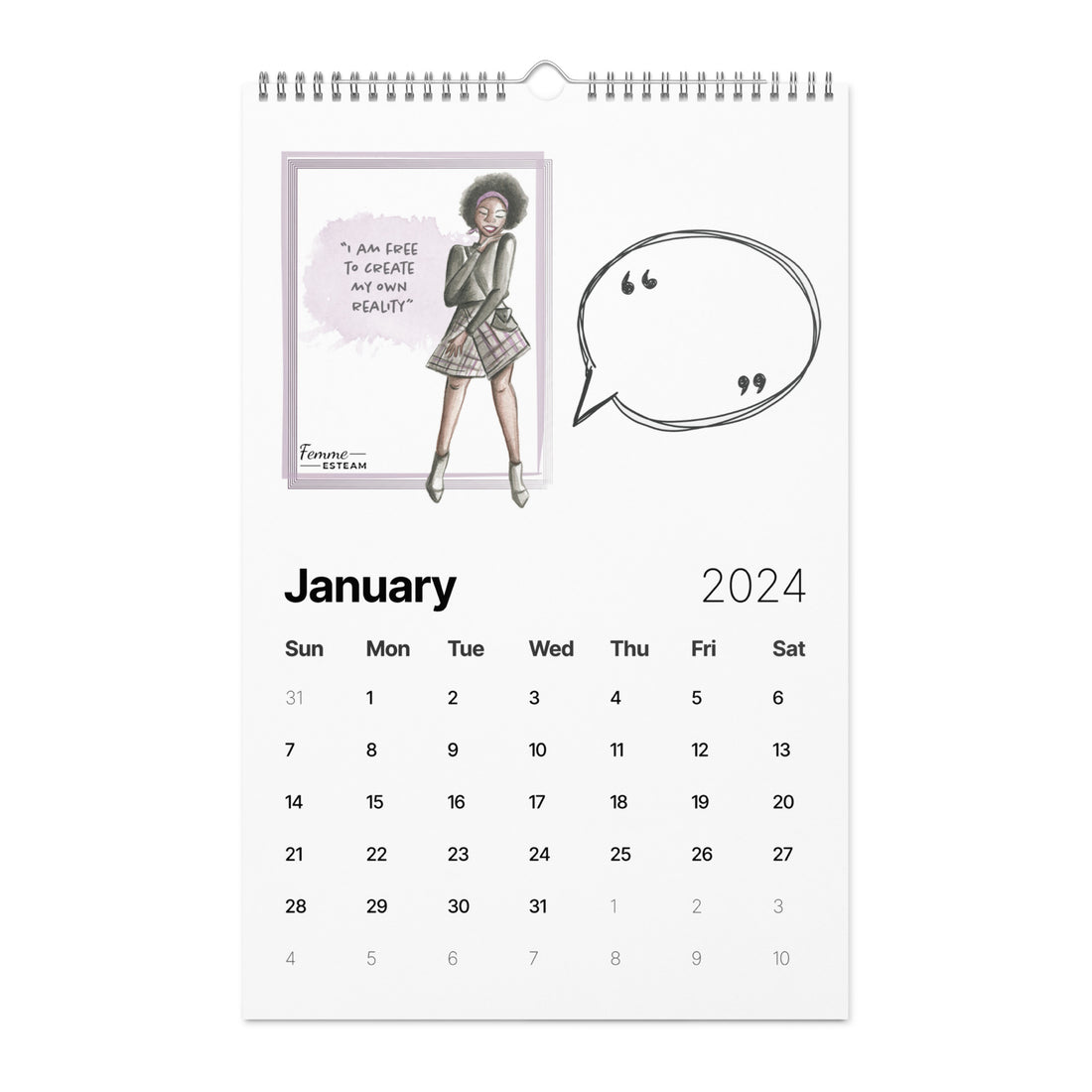 Wall calendar (2024)