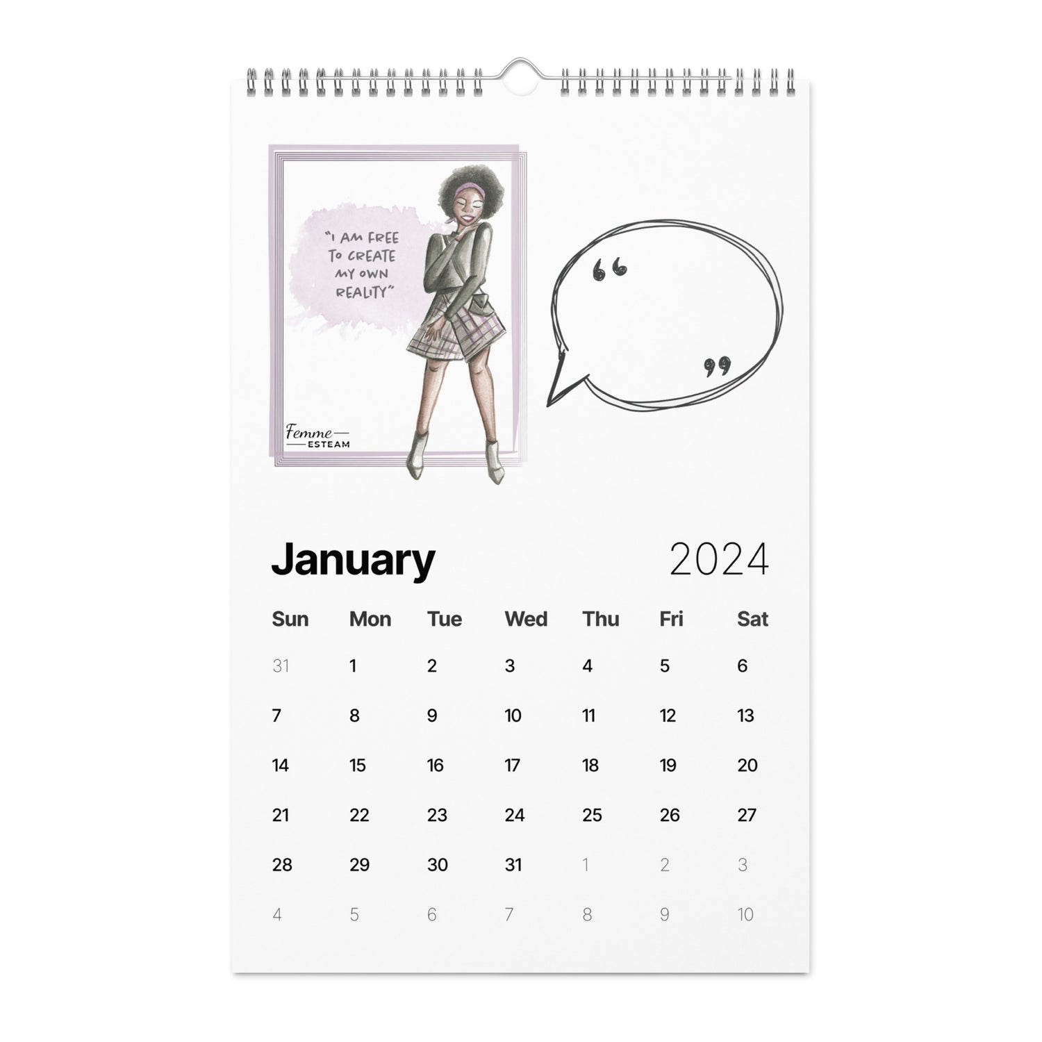 Wall calendar (2024)