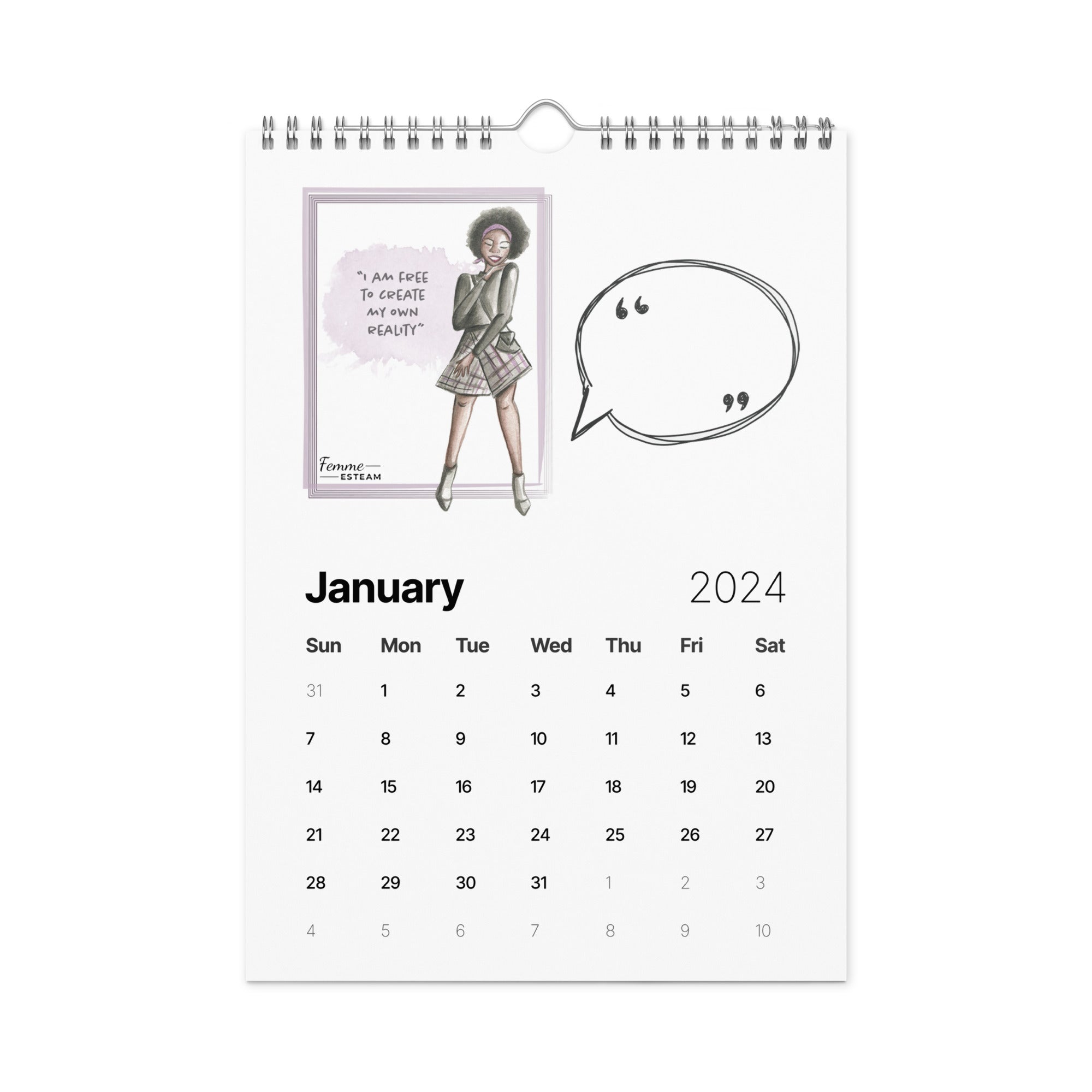 Wall calendar (2024)