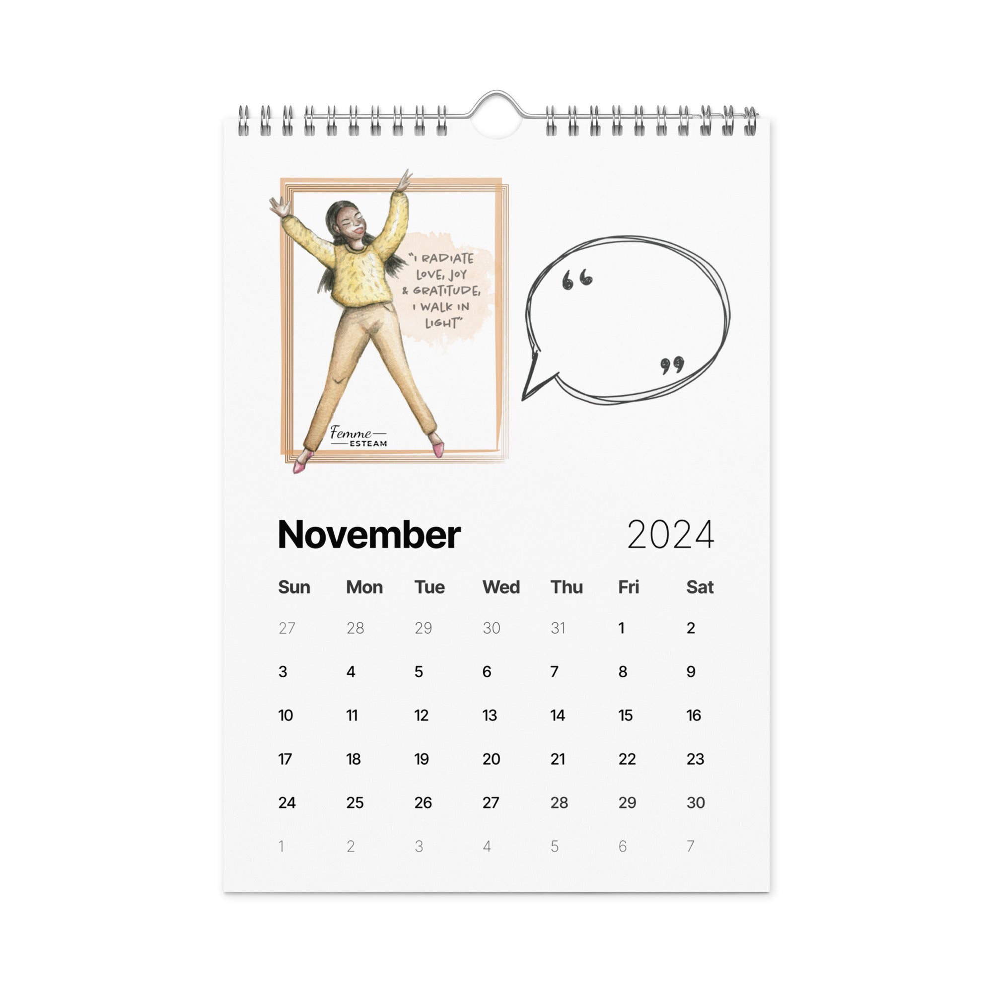 Wall calendar (2024)